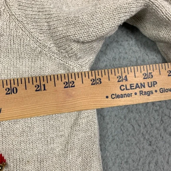 Marisa Christina Cardigan Plus 2X Tan Christmas Collection 2001 Dog Print Linen - Picture 8 of 10